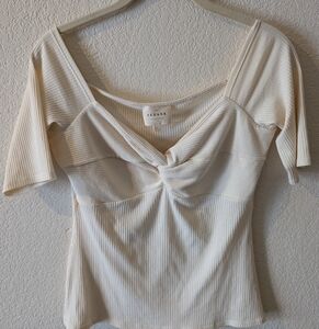 Sezane Caro T-shirt Crème - Size L